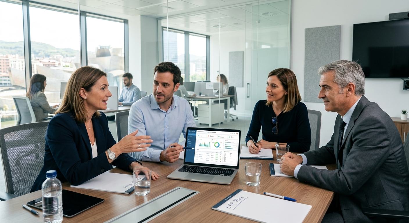 Reunión de proyecto con administración pública